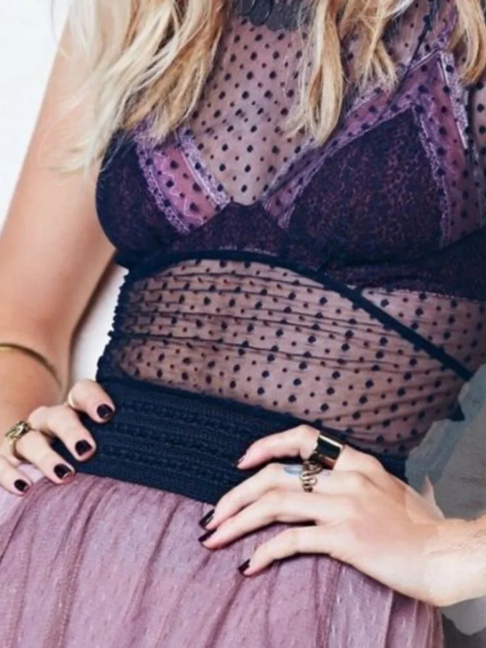Free People Sugar Plum Purple Pink Maxi Mesh Tutu Skirt